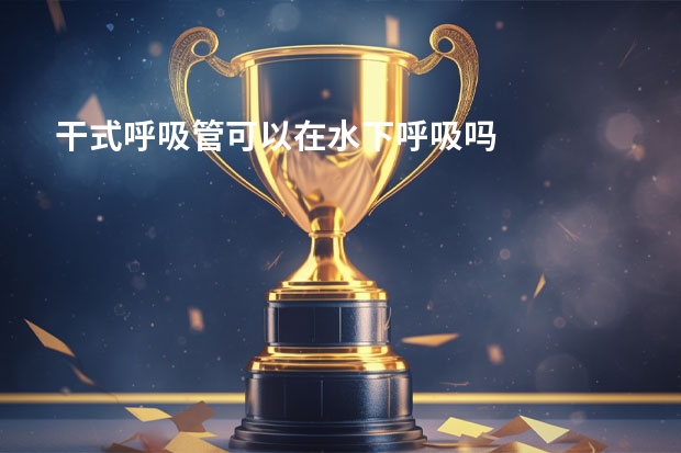 干式呼吸管可以在水下呼吸吗