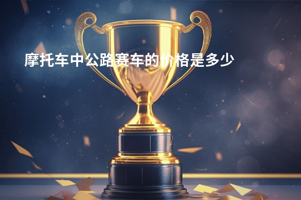 摩托车中公路赛车的价格是多少
